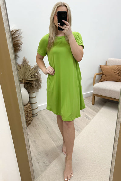 "It's Too Easy" Dress (Foliage) - Happily Ever Aften