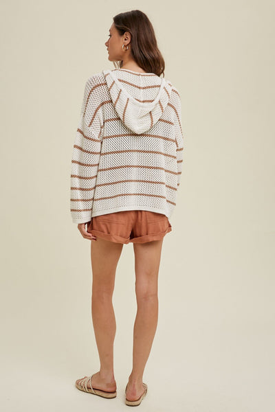 "Keep Me Up" Sweater (Cream/Taupe) - Happily Ever Aften