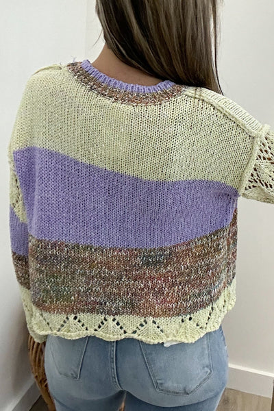 "Mother Earth" Sweater (Lavender) - Happily Ever Aften