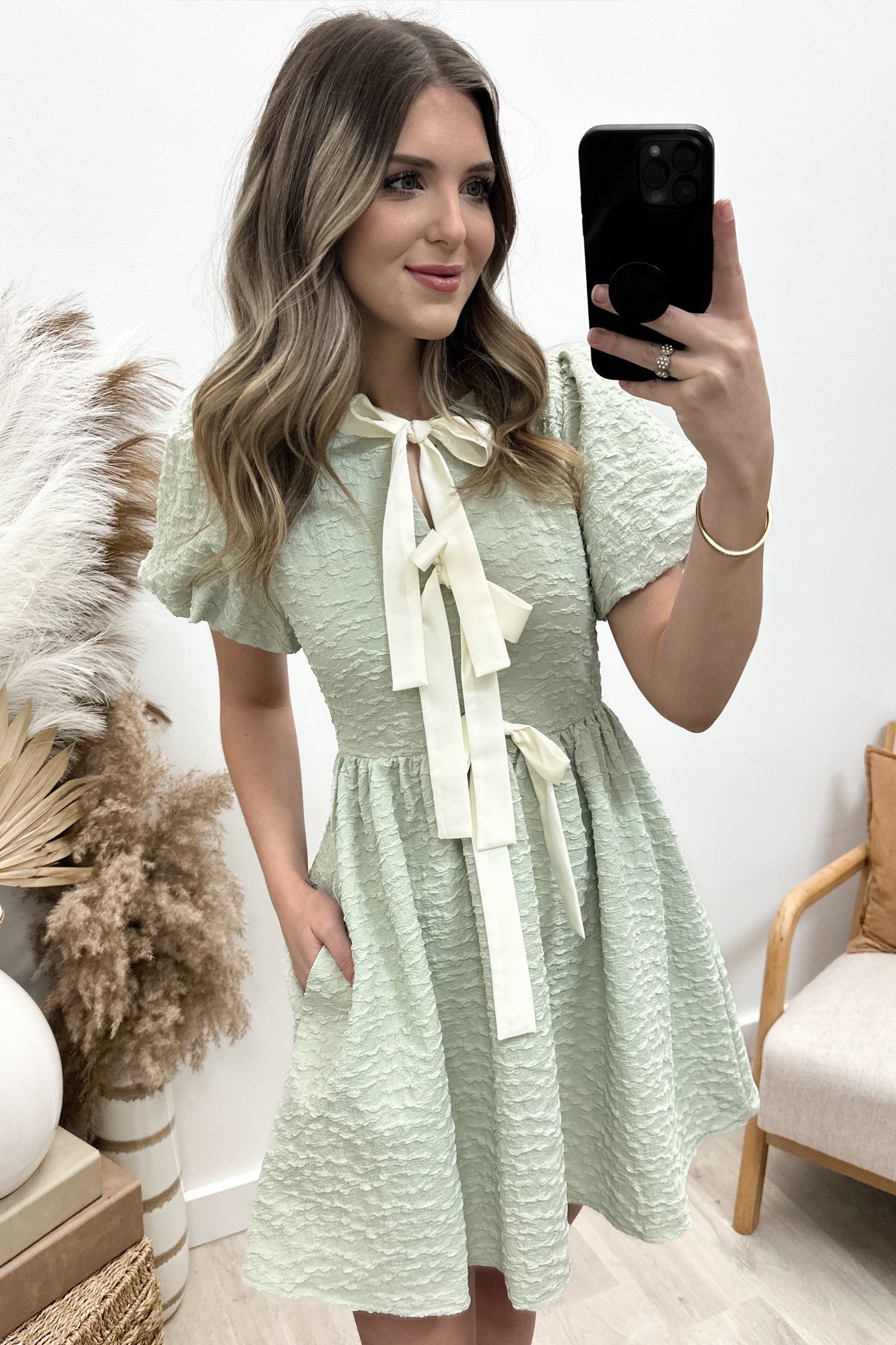 "Better Than Ever" Dress (Sage)