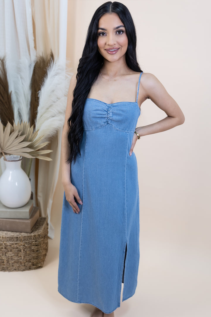 "Summer Romance" Dress (Denim)