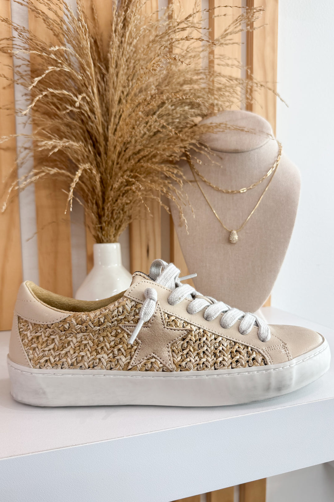 Shu Shop Paula Sneakers (Natural Woven)