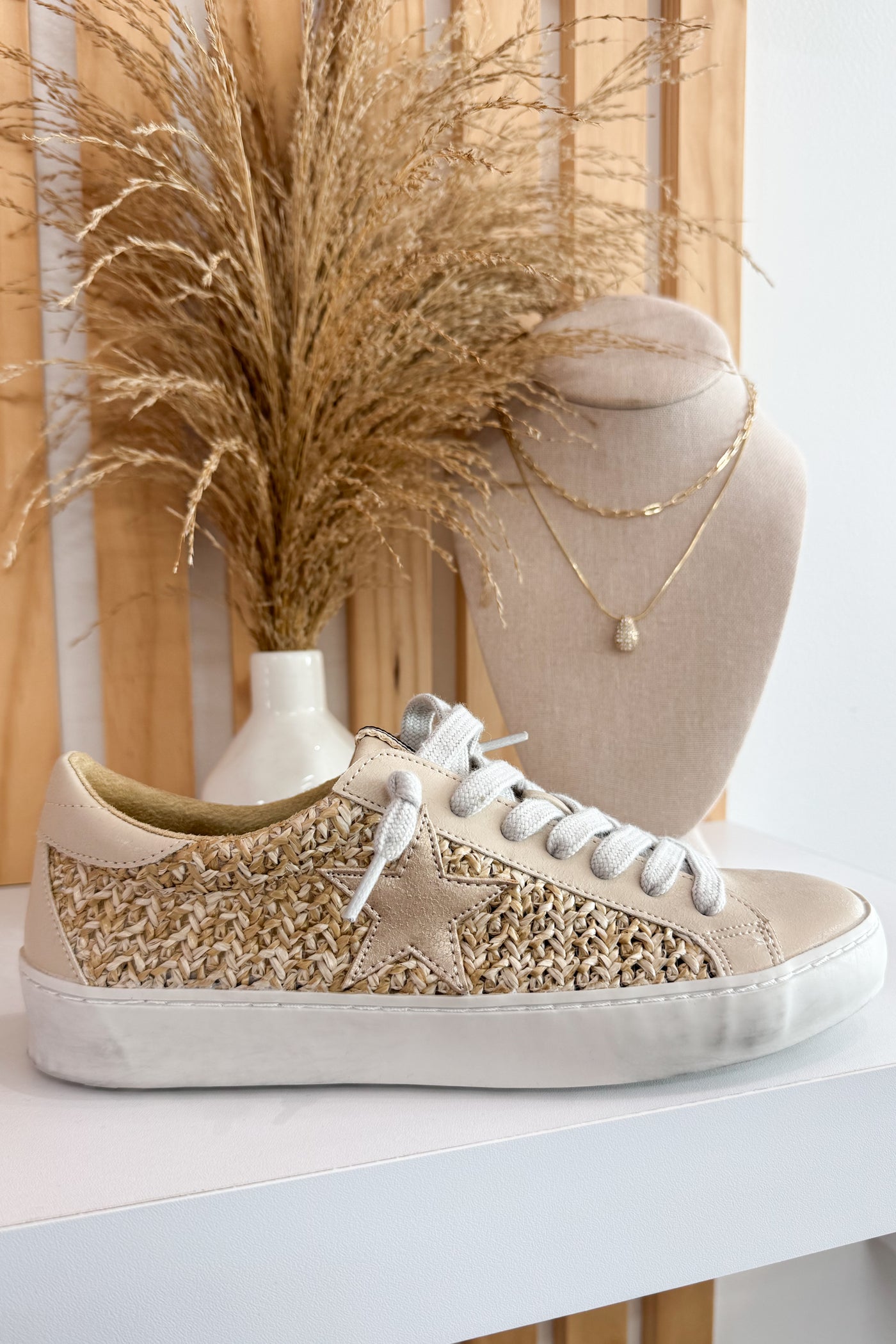 Shu Shop Paula Sneakers (Natural Woven)