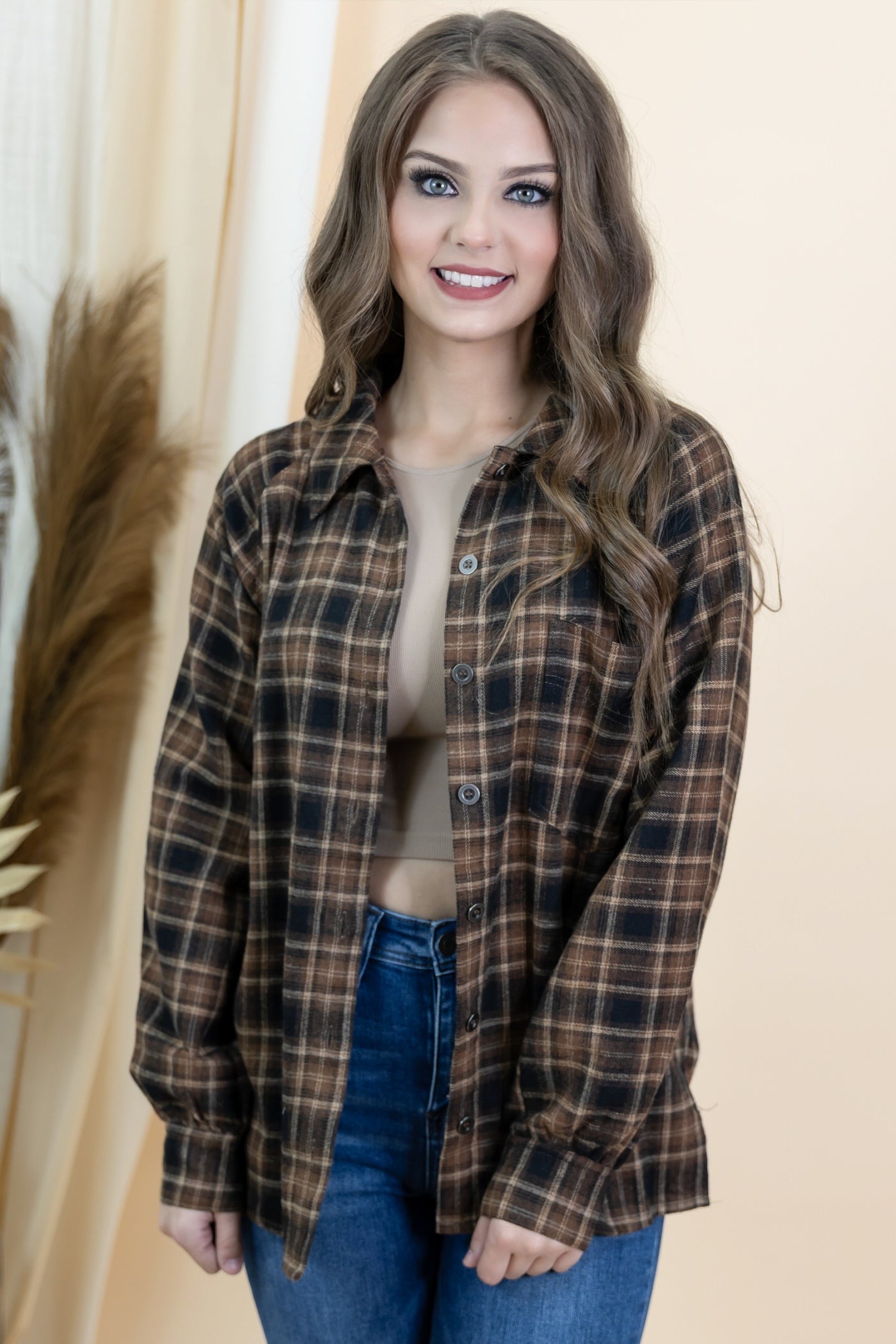 "Universal Charm" Flannel (Taupe)