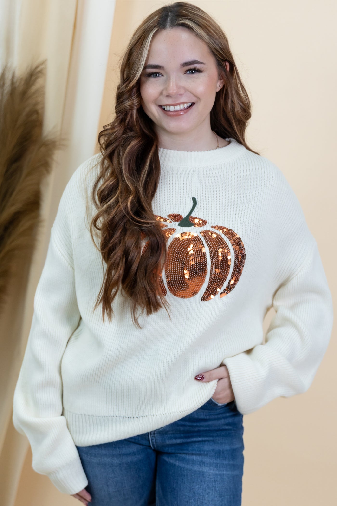 "Oh My Gourd" Sweater (Pumpkin Gleam)
