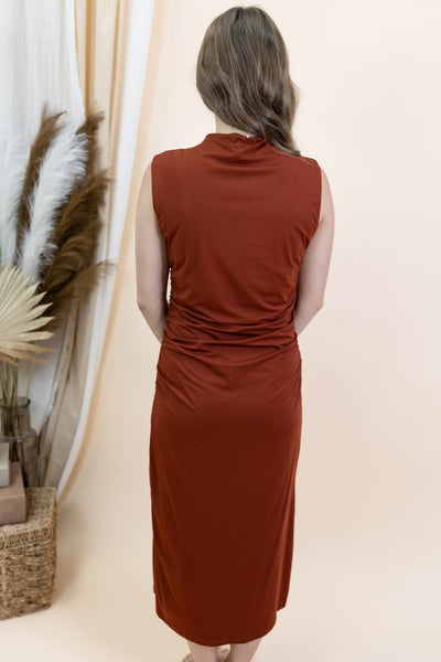 "Between Now & Then" Dress (Rust)