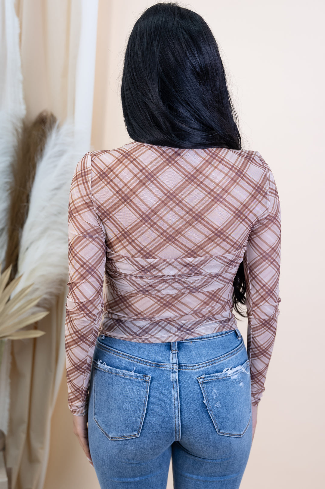 "Fireside Favorite" Top (Brown/Multi)