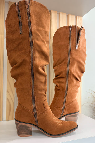 Whitney Tall Boots (Whiskey)