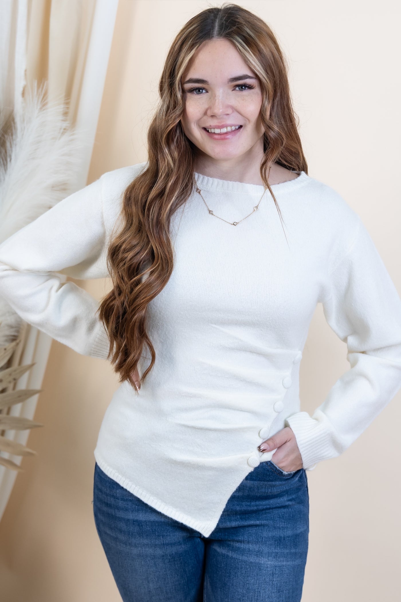 "Giving Your All" Sweater (Cream)