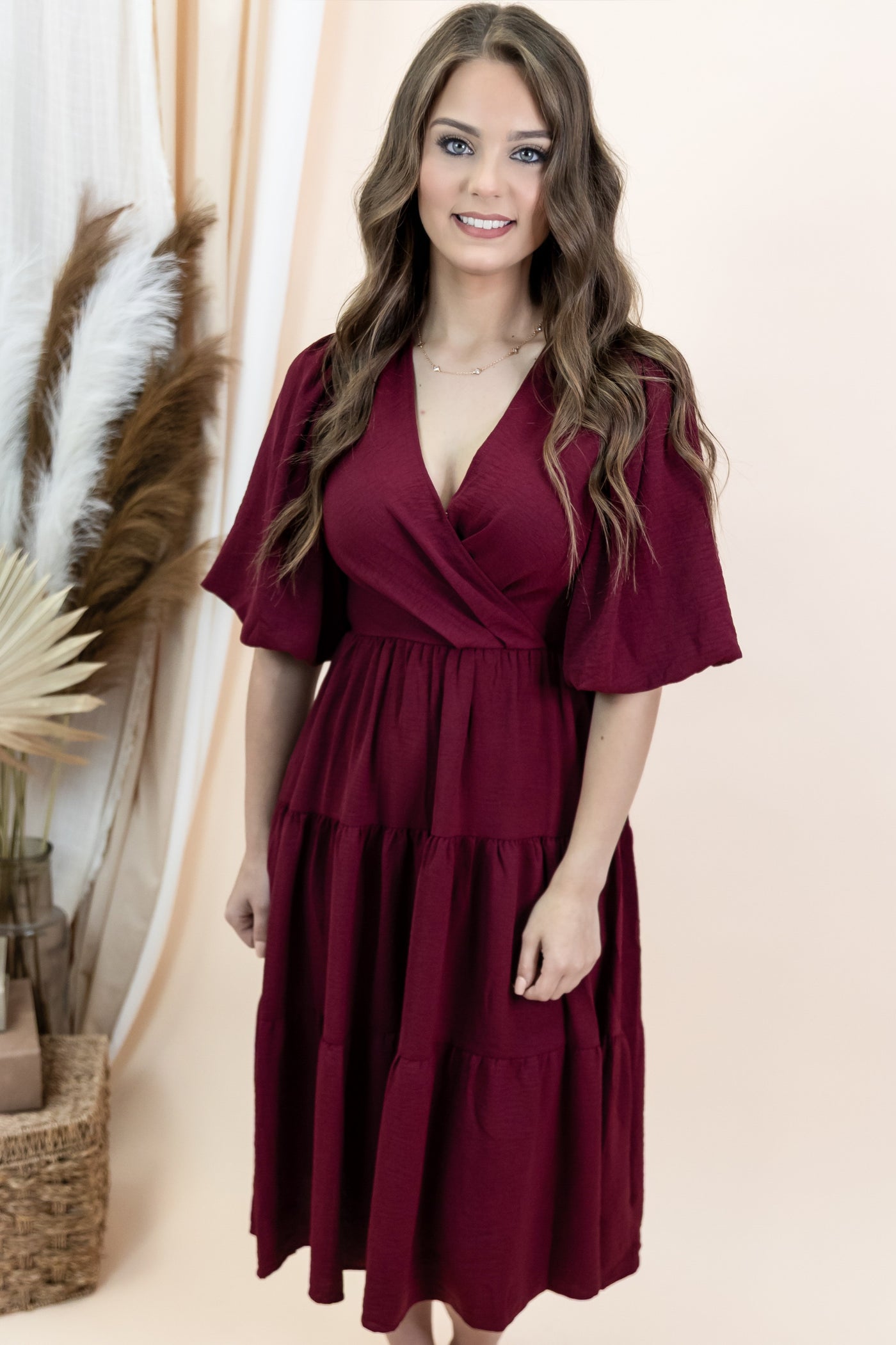 "More Than Perfect" Dress (Wine)