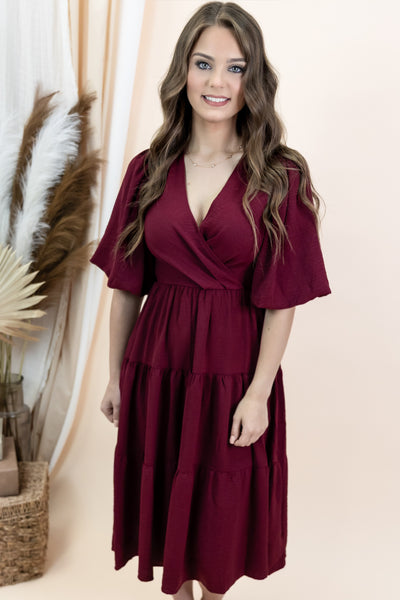 "More Than Perfect" Dress (Wine)