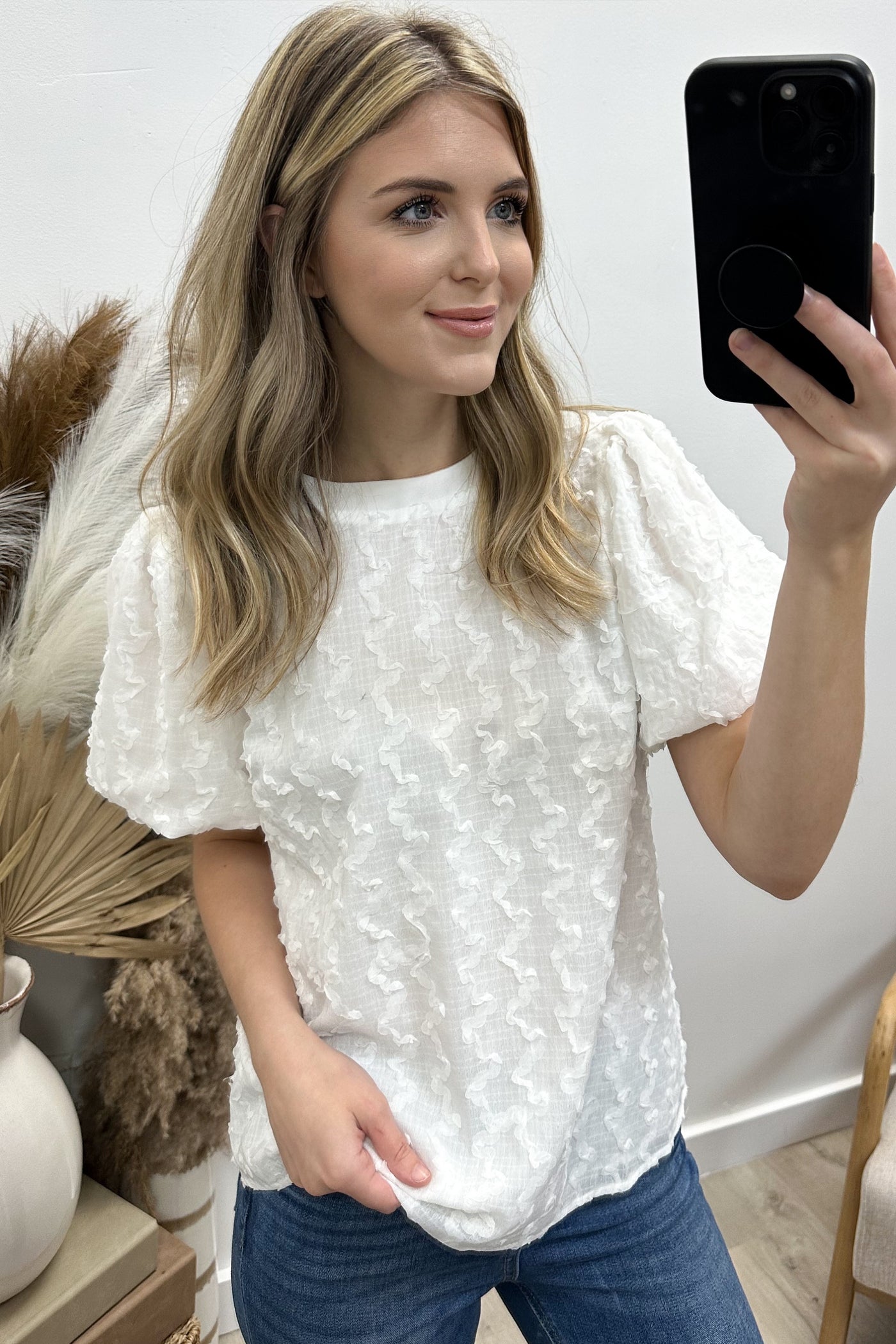 "What Will It Be" Blouse (Off White)