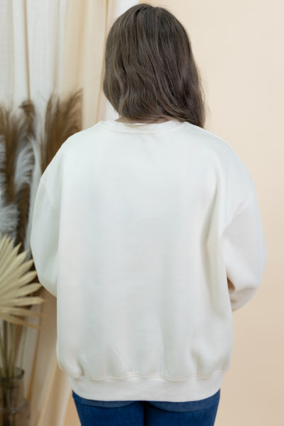 "Coffee Time" Sweatshirt (Cream)