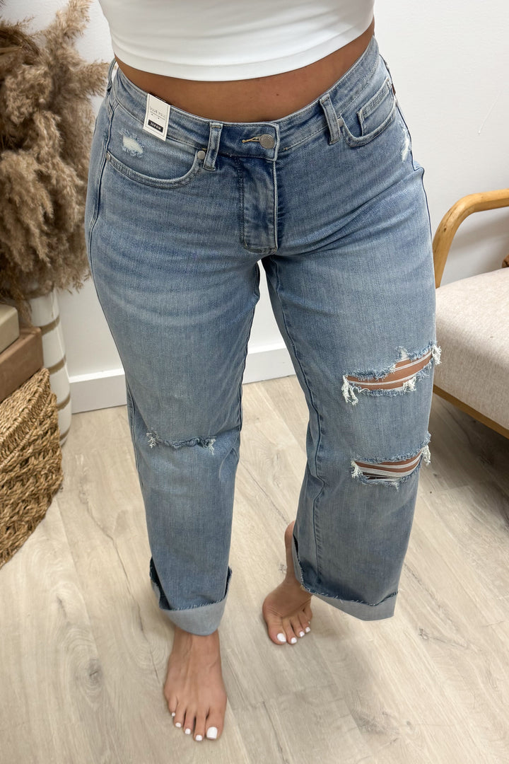Katrina Wide Leg Jeans (Tummy Control)
