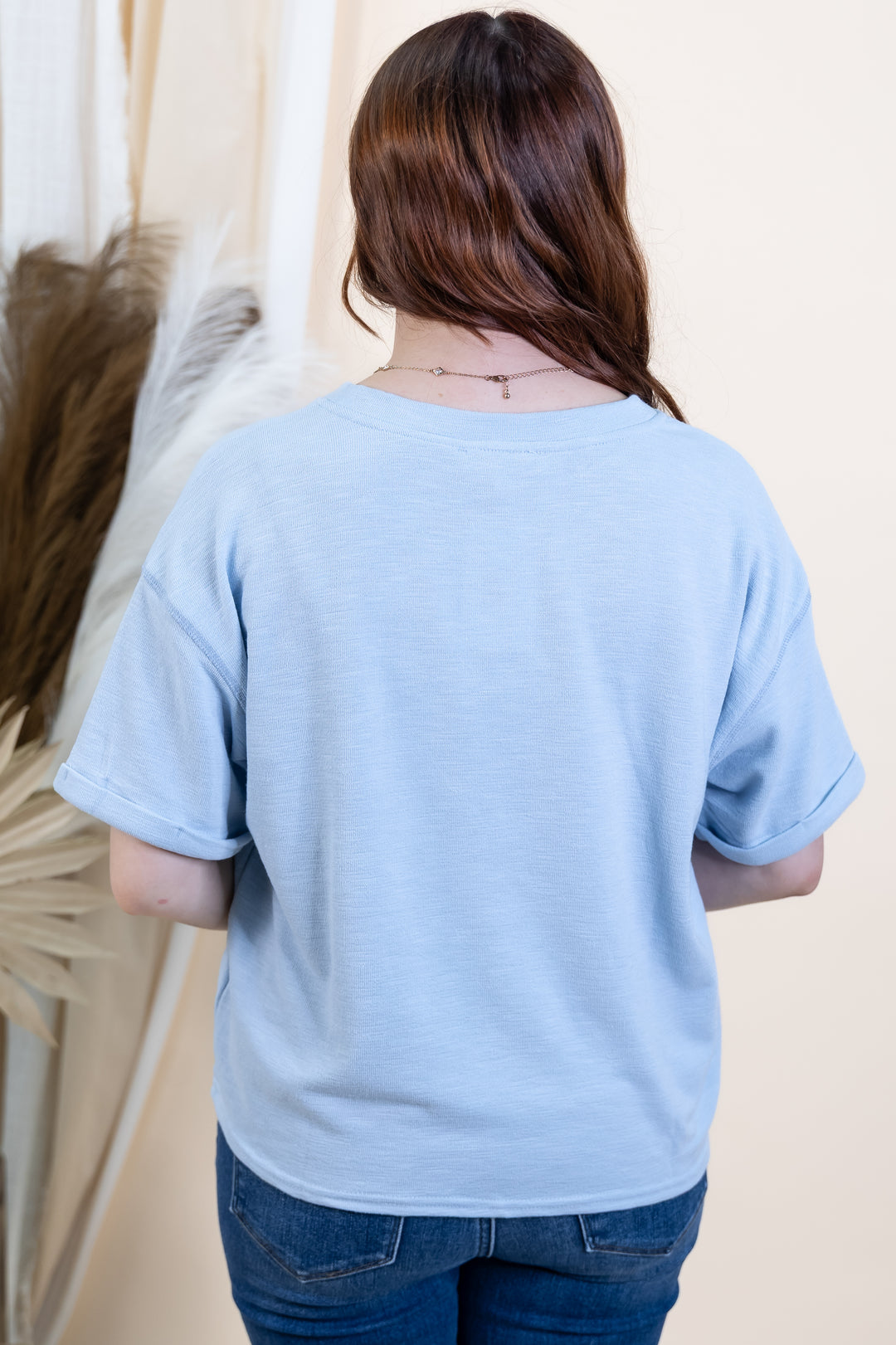 "True Essentials" Top (Light Blue)