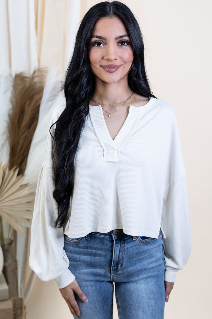 "Comfortable Chaos" Top (Oatmeal)