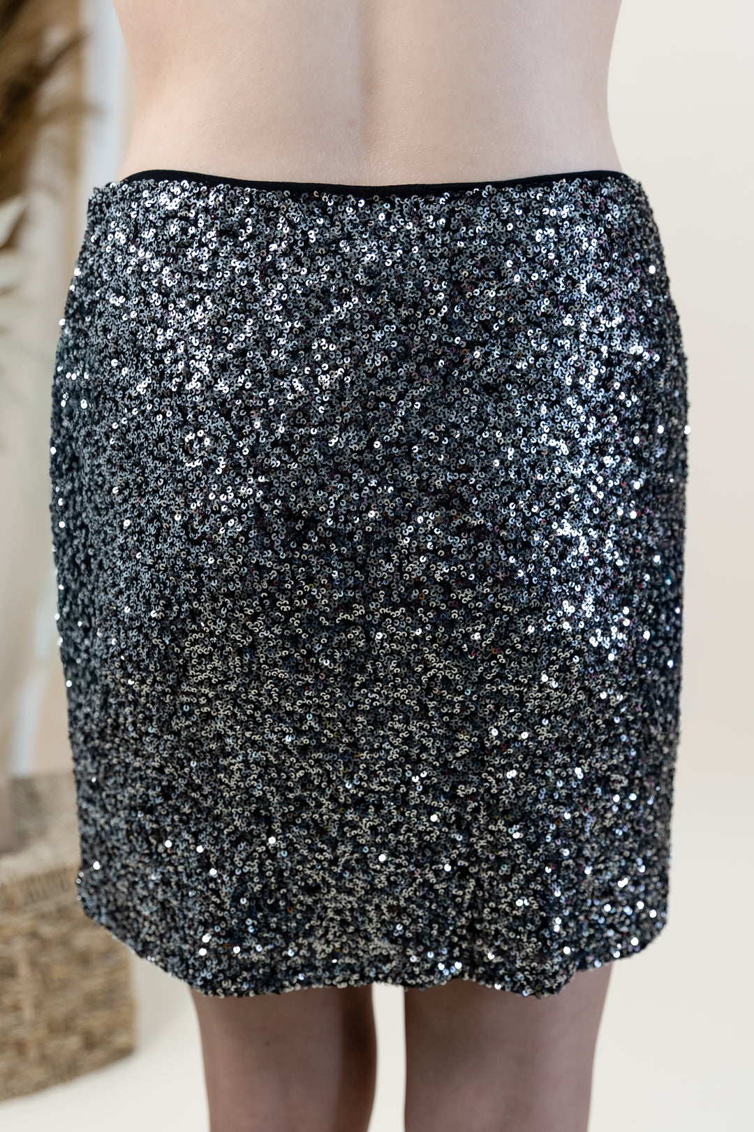 "Midnight Magic" Skirt (Black/Silver)