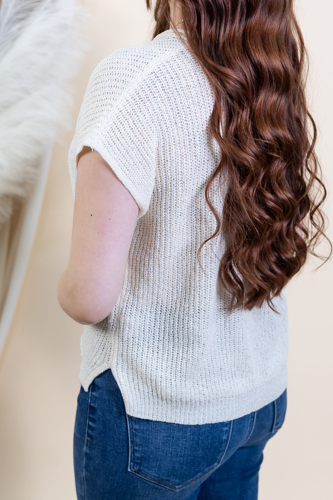 "Radiant Energy" Top (Cream)