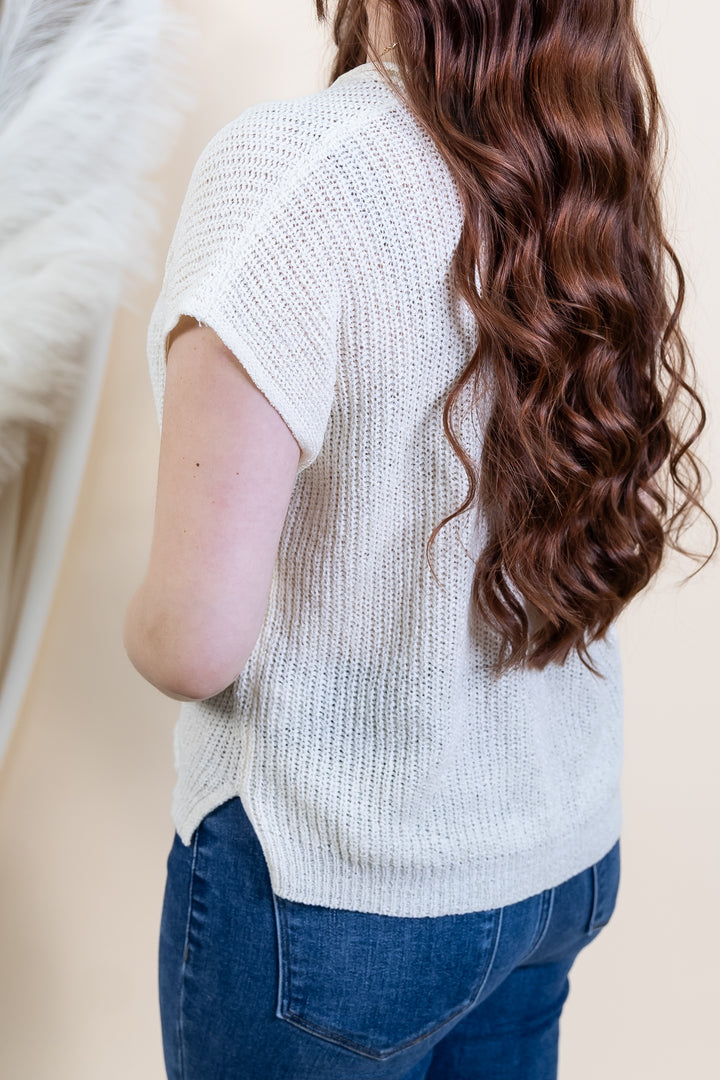 "Radiant Energy" Top (Cream)