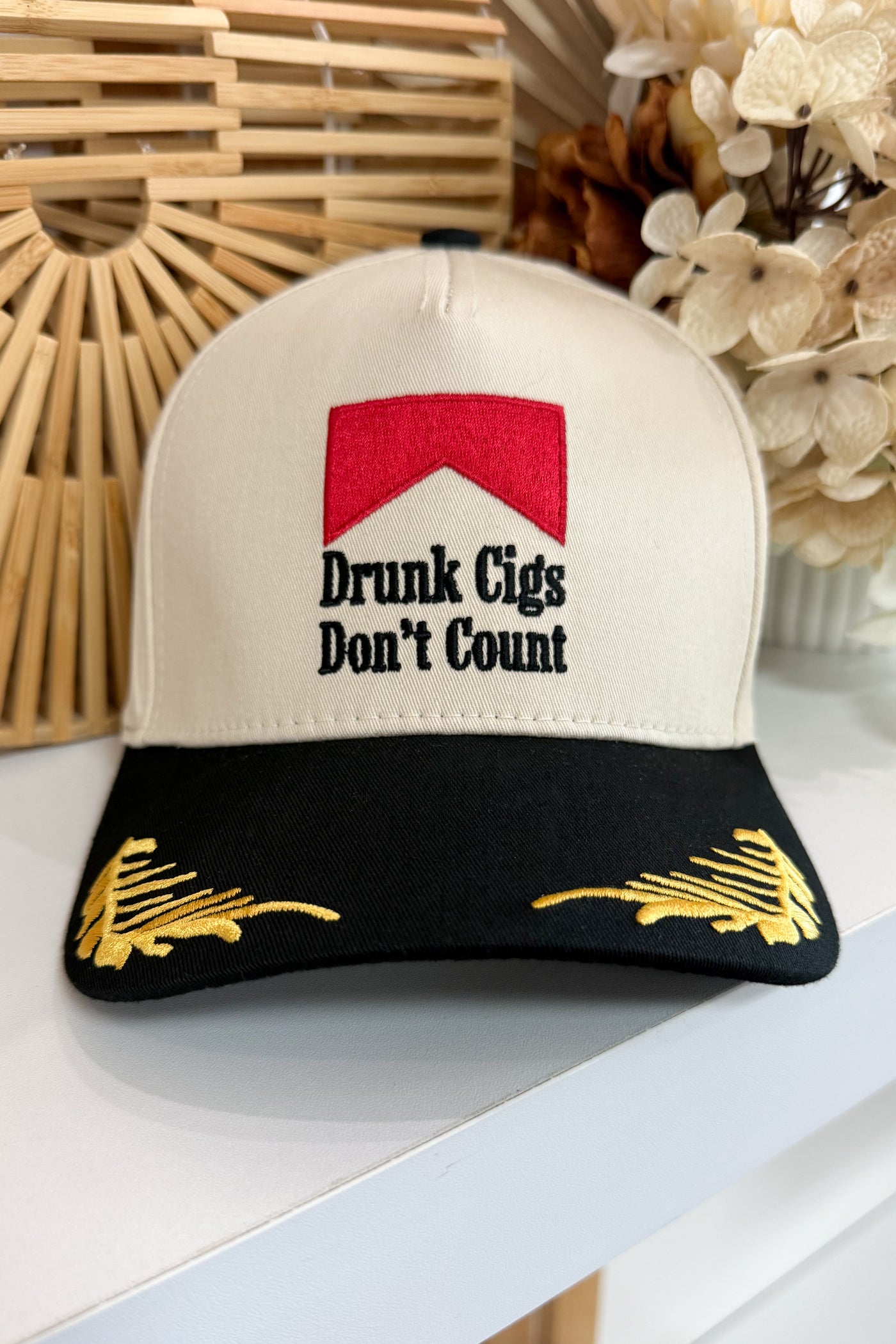 Drunk Cigs Trucker Hat (Black)
