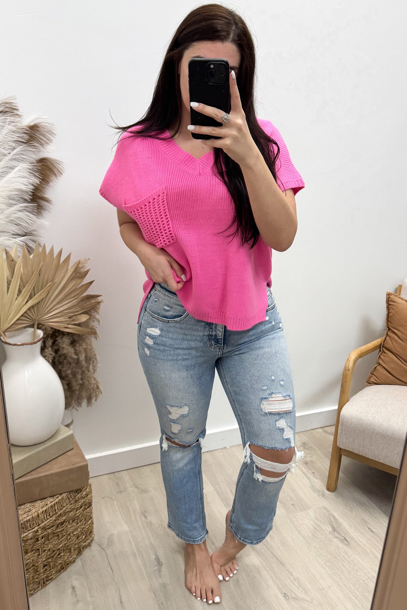 Ariel Cropped Straight Leg Jeans