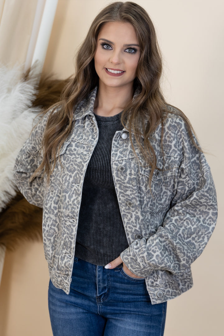 "Confident Energy" Jacket (Leopard)