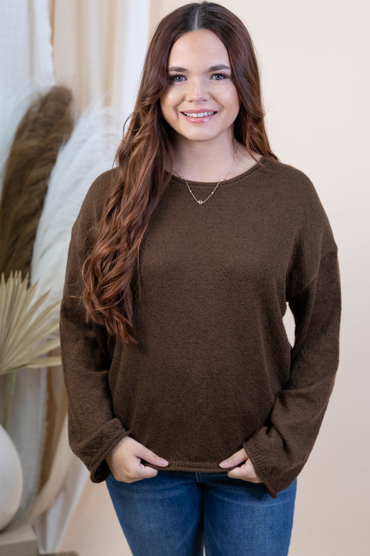 "Weekend Wonder" Sweater (Brown)