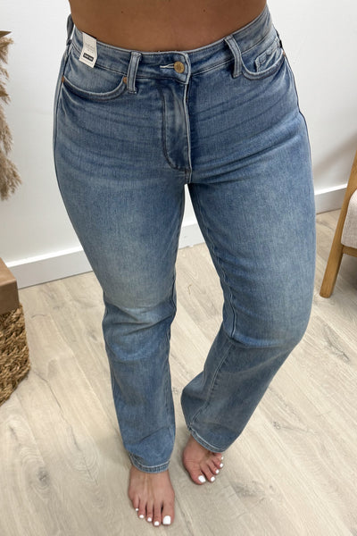 Brittany Straight Leg Jeans (Tummy Control)