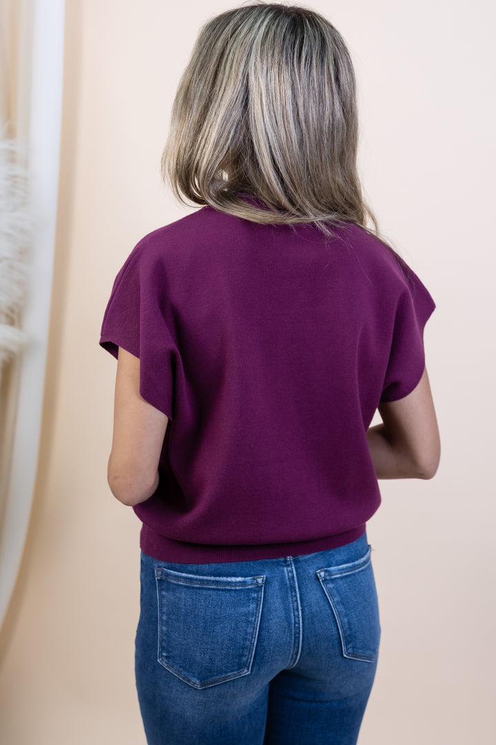 "Vision Of Charm" Top (Plum)