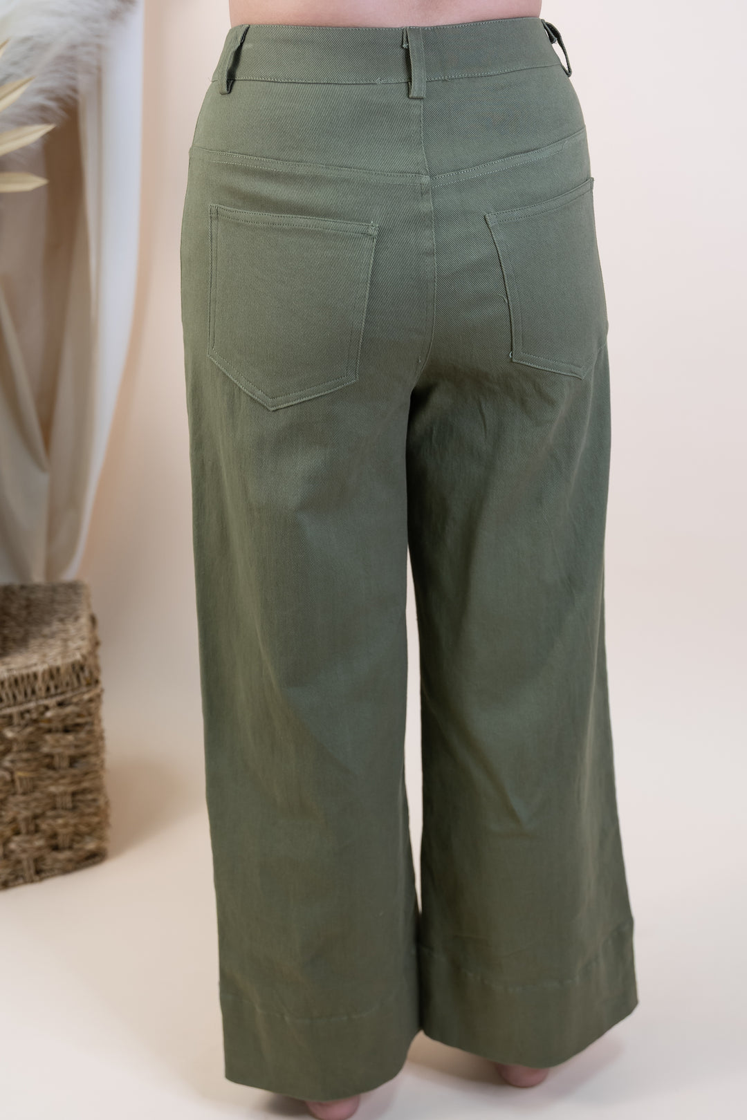 "Tailored Touch" Pants (Olive)