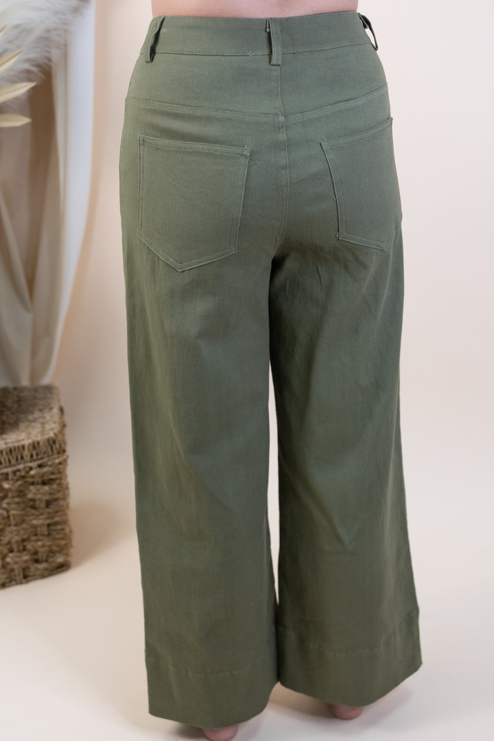 "Tailored Touch" Pants (Olive)
