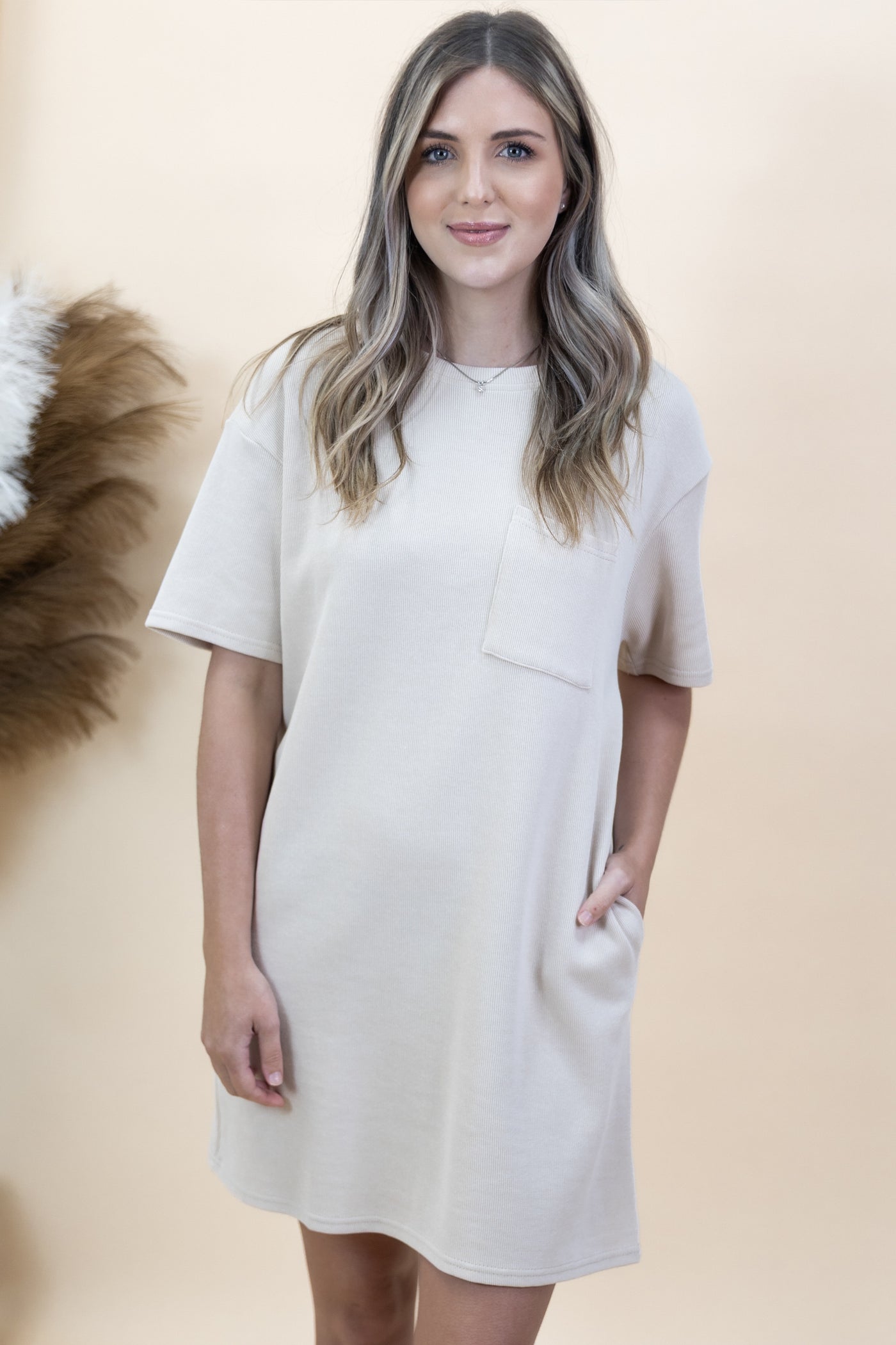 "Glow From Within" Dress (Ecru)