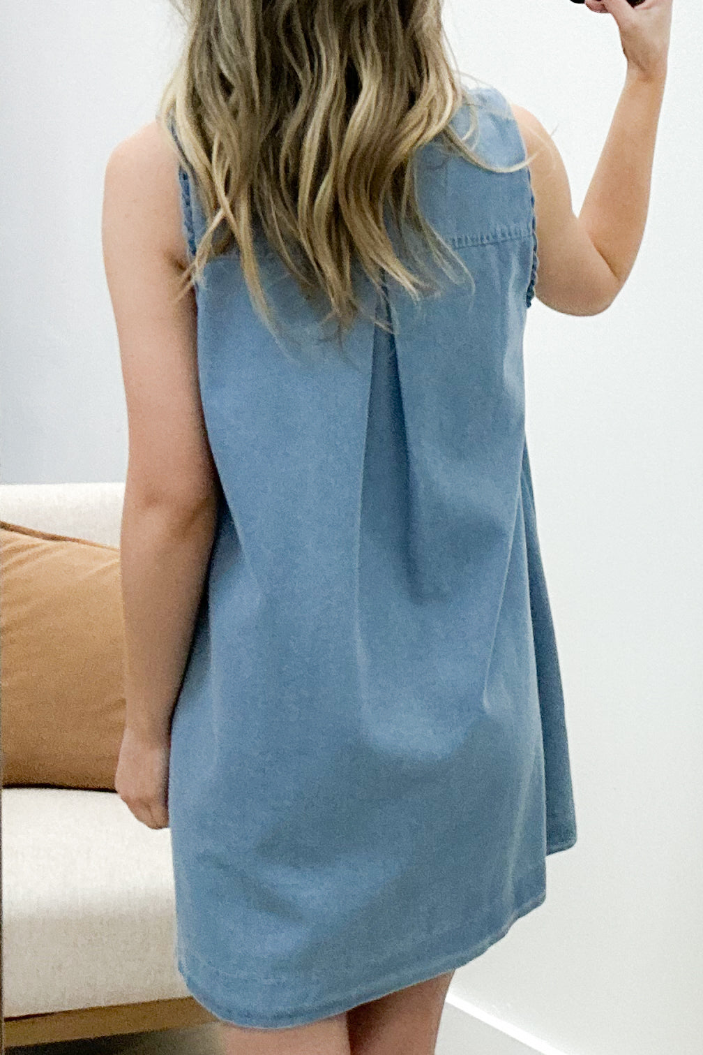 "Distant Echos" Dress (Light Denim)