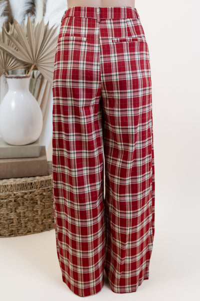 "Seasons Greetings" Pants (Red Multi)