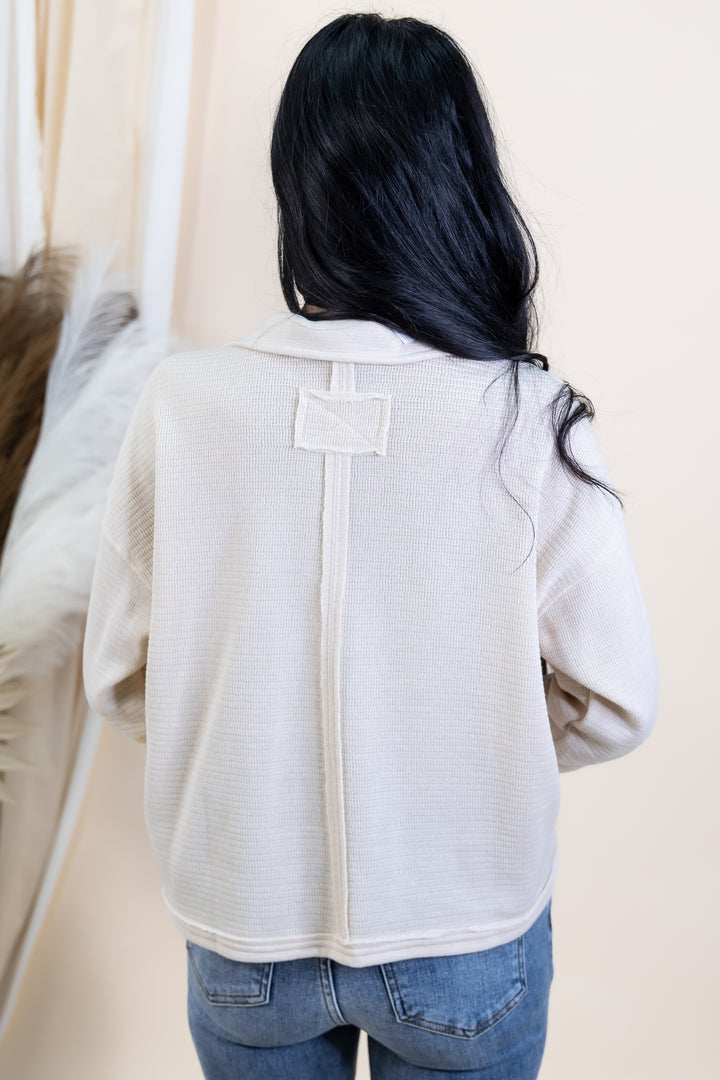 "Casual Confidence" Top (Oatmeal)