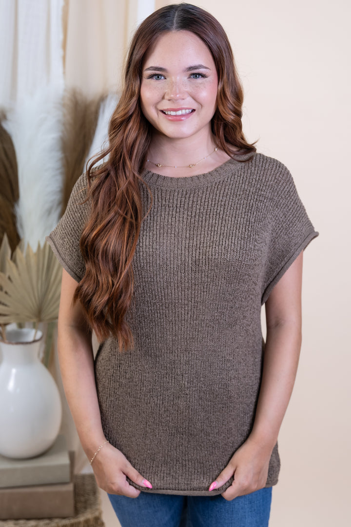 "Relaxed Revival" Top (Mocha)