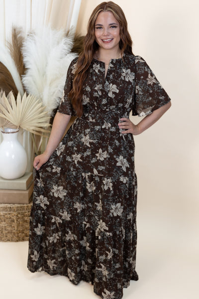 "Mystic Twilight" Dress (Brown)