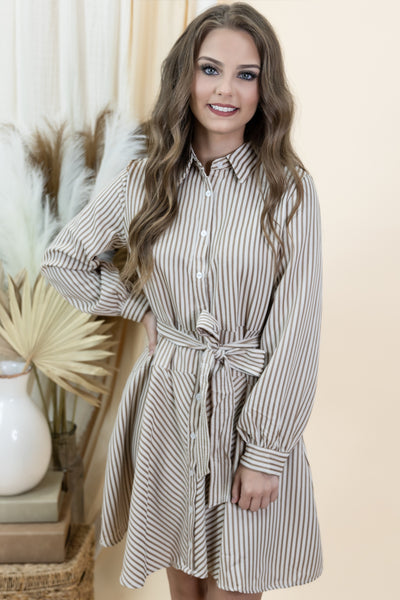 "The Better Way" Dress (Taupe)