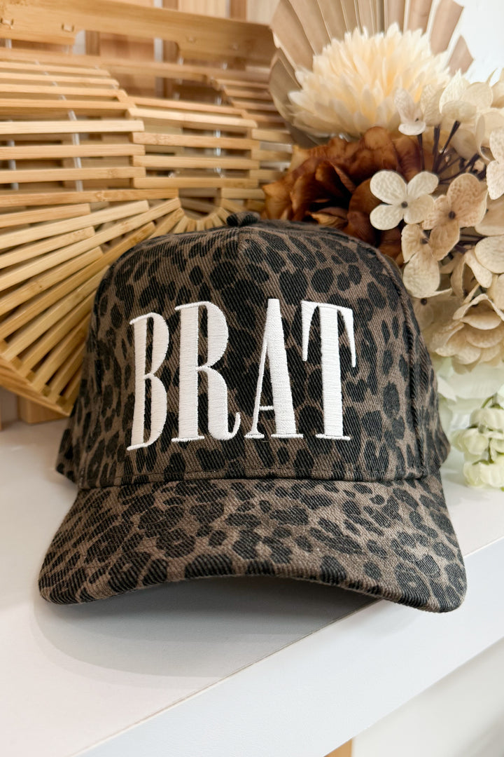 Brat Trucker Hat (Leopard)
