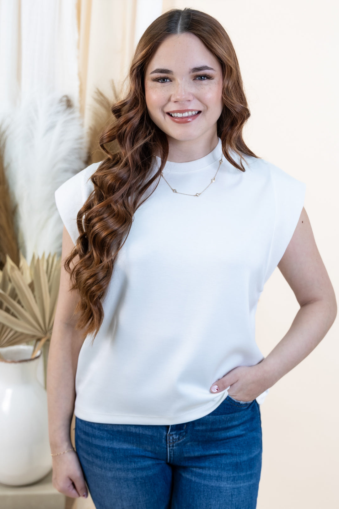 "New Beginnings" Top (Off White)