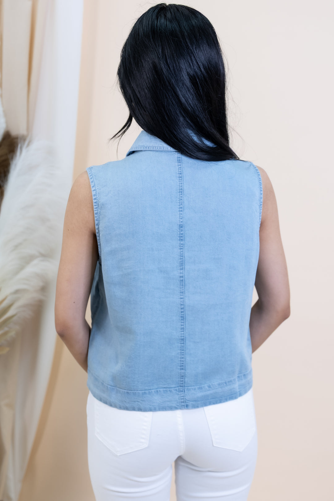 "Fresh Starts" Button Up (Light Blue)