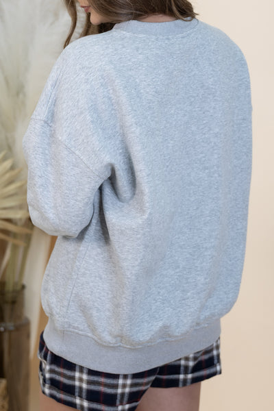 "Dog Mom" Sweatshirt (Heather Grey)