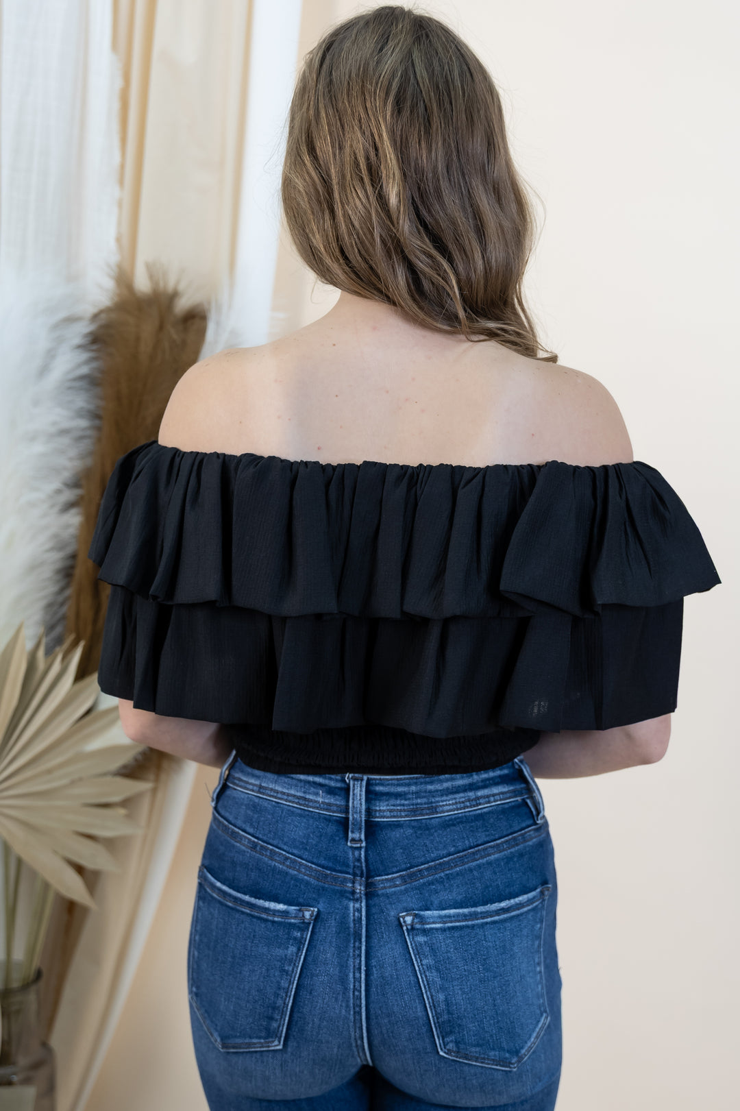 "Romantic Afternoon" Top (Black)