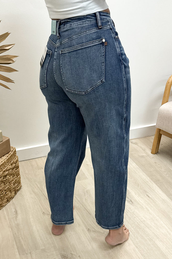 Marlow Petite Barrel Jeans (Rigid Magic)