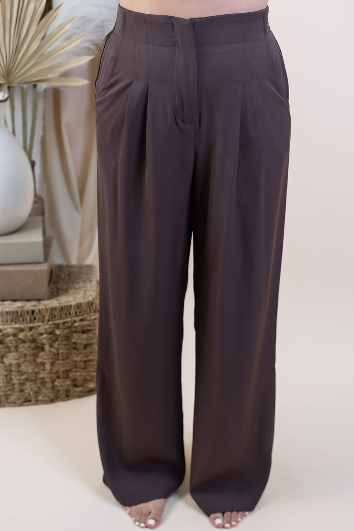 "Refined Muse" Pants (Espresso)
