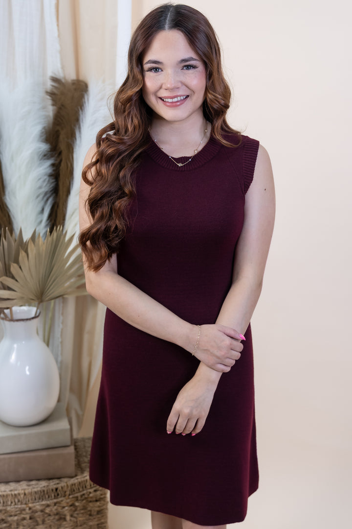 "Autumn Affair" Dress (Wine)