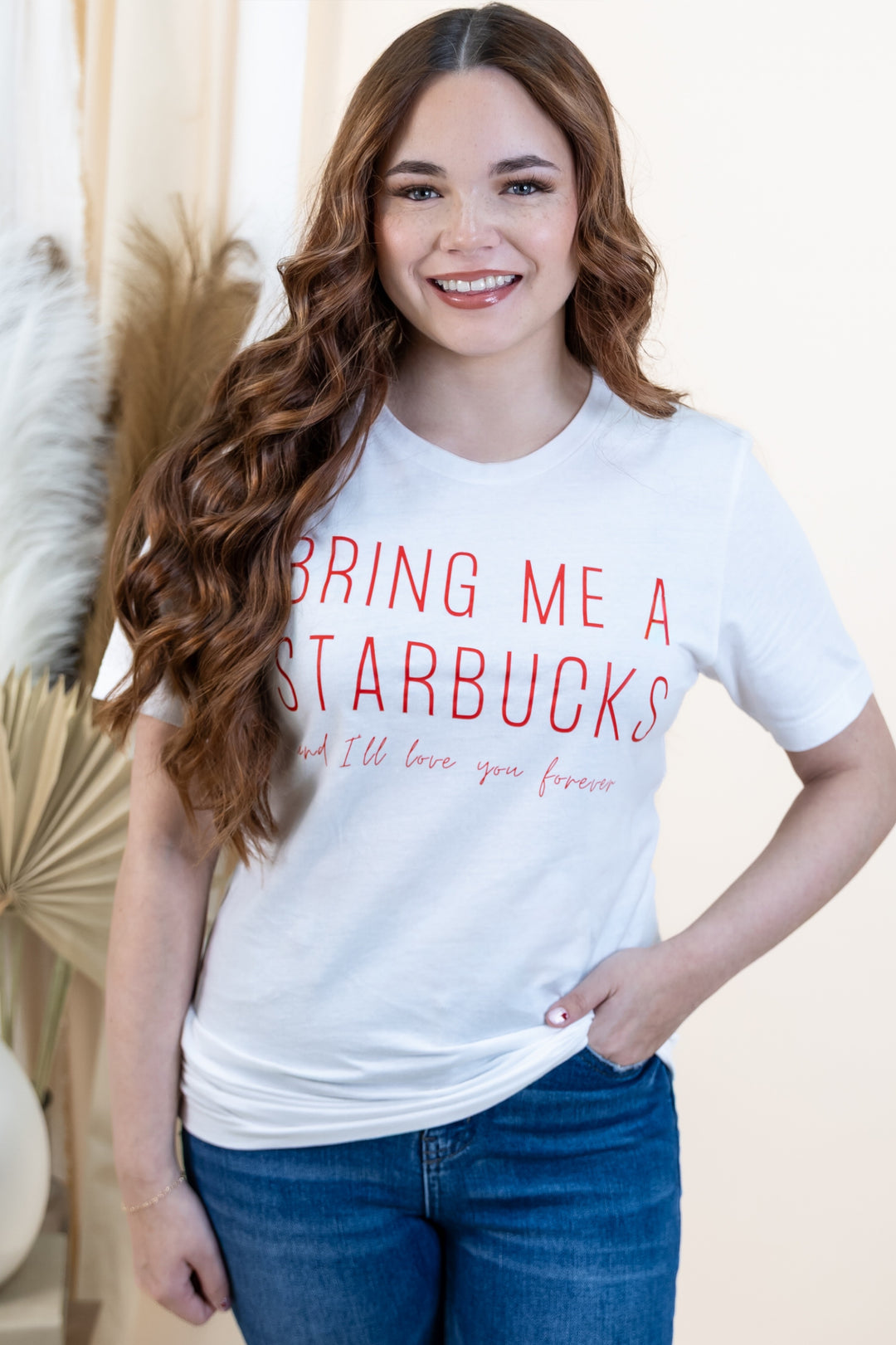 "Bring Me Coffee" T-Shirt (White)