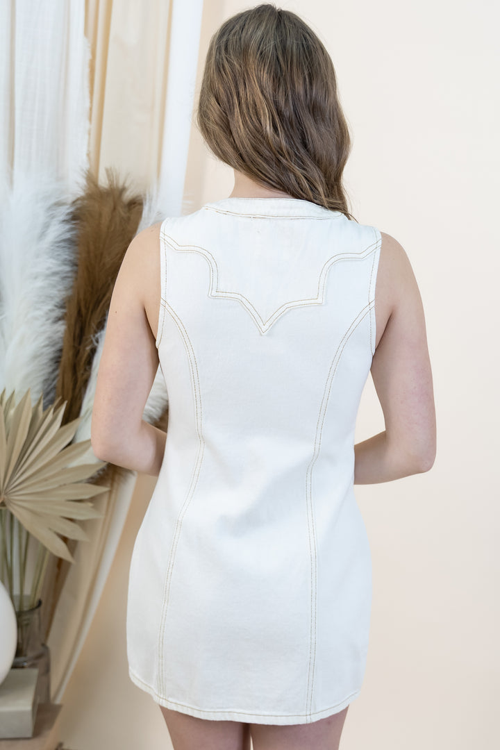 "Western Luxe" Dress (Cream)