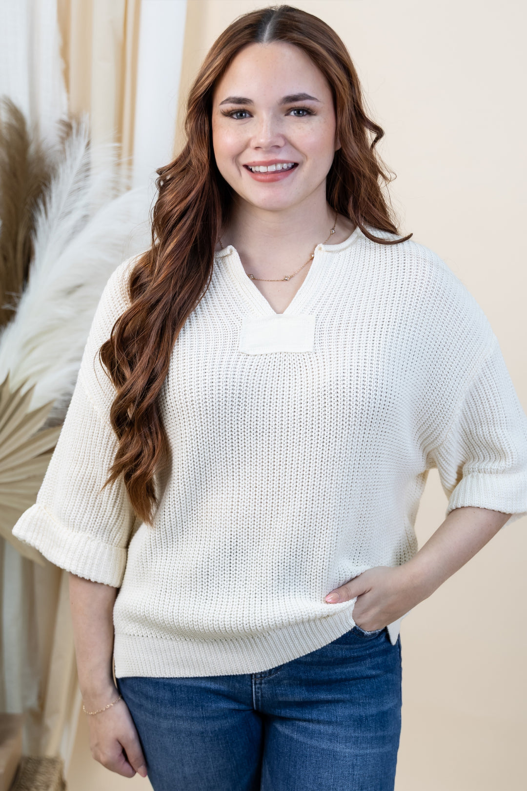 "Quiet Luxury" Sweater (Cream)