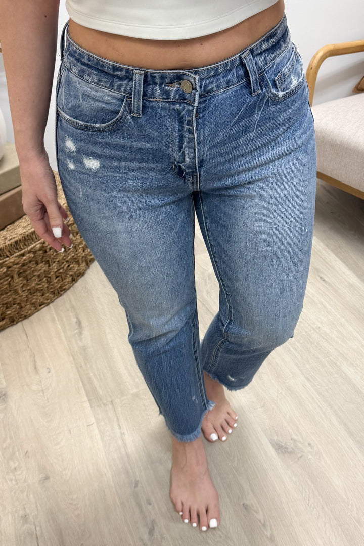 Eleanor Cropped Straight Jeans